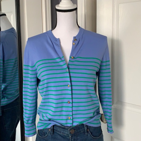 J. Crew Sweaters - REDUCED!!! J.Crew striped Jackie cardigan